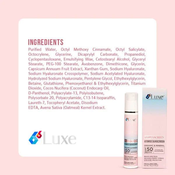 Glutascreen SPF 50 PA+++ detail